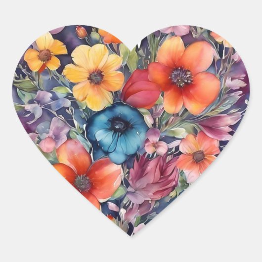 Liebe Herz-Aufkleber (Vorderseite)