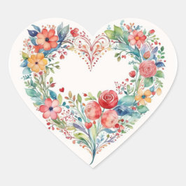 Liebe Herz-Aufkleber