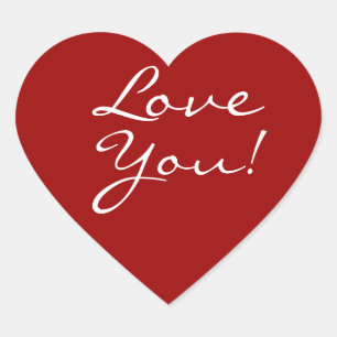 Liebe Herz-Aufkleber