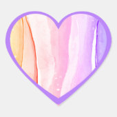 Liebe Herz-Aufkleber (Vorderseite)