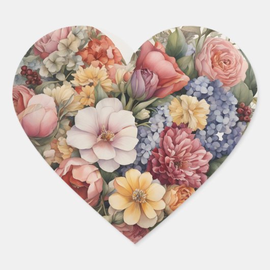 Liebe Herz-Aufkleber (Vorderseite)