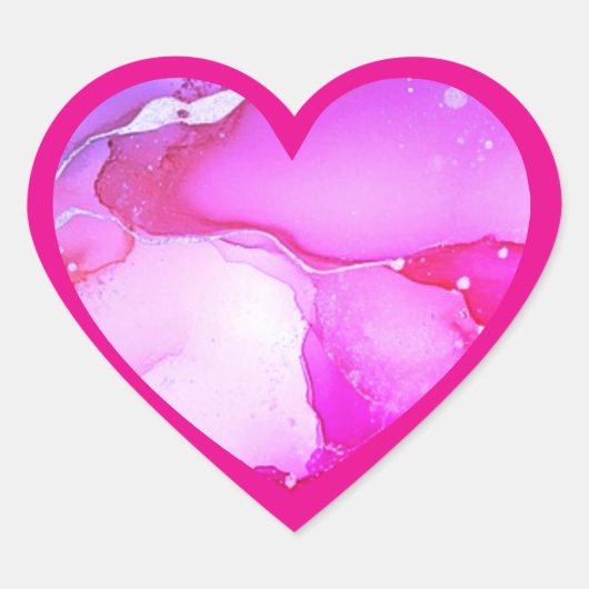 Liebe Herz-Aufkleber (Vorderseite)