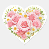 Liebe Herz-Aufkleber (Vorderseite)