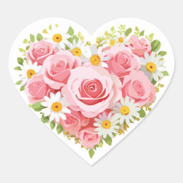 Liebe Herz-Aufkleber