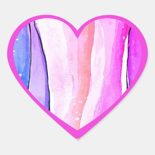 Liebe Herz-Aufkleber (Vorderseite)