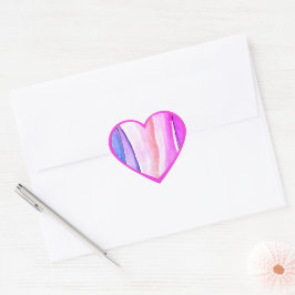 Liebe Herz-Aufkleber