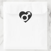 Liebe Herz-Aufkleber (Tasche)