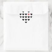 Liebe Herz-Aufkleber (Tasche)