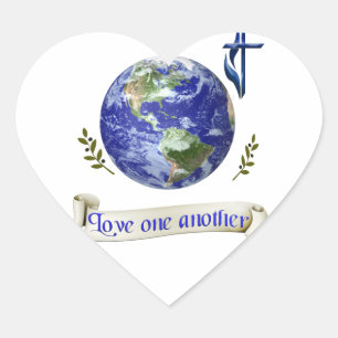 Liebe Herz-Aufkleber