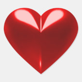 Liebe Herz-Aufkleber (Vorderseite)