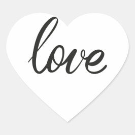 Liebe Herz-Aufkleber