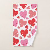 Liebe Herz Badhandtuch Set (Handtuch)