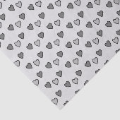 Liebe Herz blass und dunkelgrau Geschenk Seidenpapier (Ausschnitt)