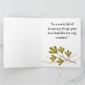 Liebe Herz Blätter Karte (Innenseite)