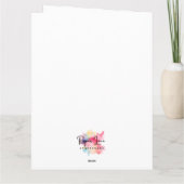 Liebe Herz Blätter Karte (Rückseite)