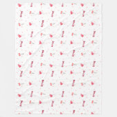 Liebe Herz Blume Fleece Blanket (Vorderseite)