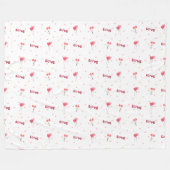 Liebe Herz Blume Fleece Blanket (Vorderseite (Horizontal))