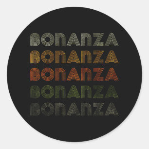 Liebe Herz Bonanza T-Shirt Grunge Vintager Stil Sc Runder Aufkleber