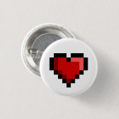 Liebe Herz Button (Vorne & Hinten)