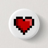 Liebe Herz Button (Vorderseite)