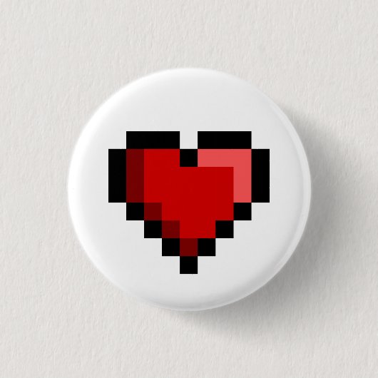 Liebe Herz Button (Vorderseite)