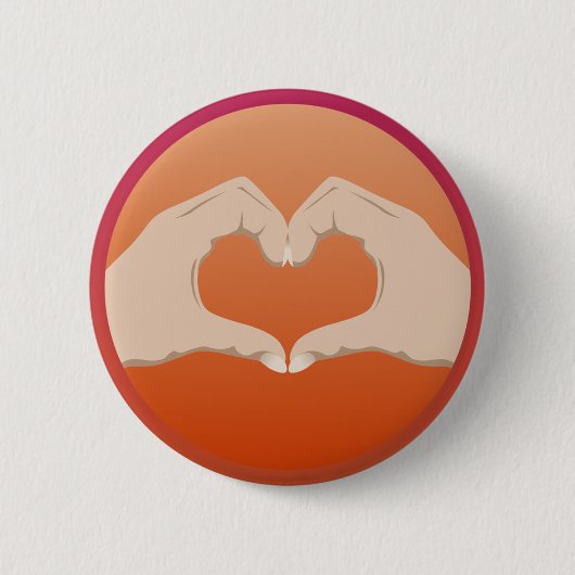 Liebe Herz Button (Vorderseite)