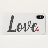 LIEBE HERZ Case-Mate iPhone HÜLLE (Rückseite (Horizontal))