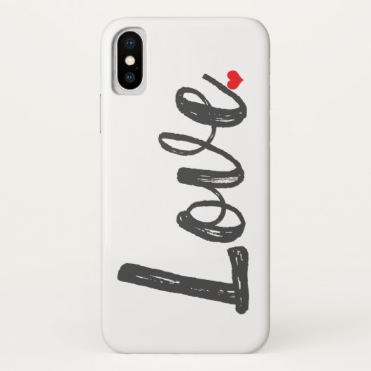 LIEBE HERZ Case-Mate iPhone HÜLLE (Rückseite)