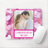 Liebe Herz Confetti Meine Freunde teilen Mousepad (Mit Mouse)