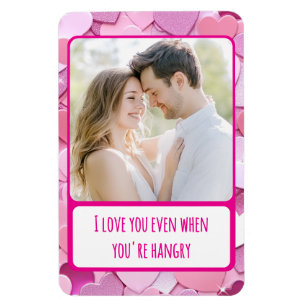 Liebe Herz Confetti Sie sind zornig flexibel Magnet