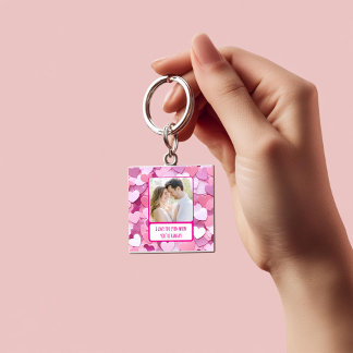 Liebe Herz Confetti, wenn Sie hangry Acrylic sind Schlüsselanhänger