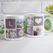 Liebe Herz Custom Foto Collage Kaffeetasse