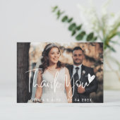 Liebe Herz Dankeschön Karte (Stehend Vorderseite)