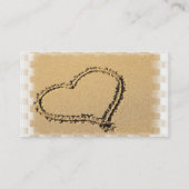 Liebe-Herz, das Geschäfts-Karte zeichnet Visitenkarte (Rückseite)