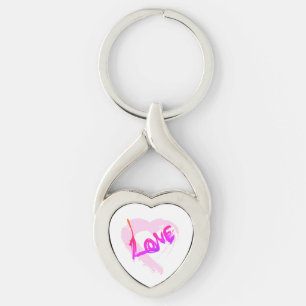 Liebe Herz der Schlüsselkette "Zipper Charm" Schlüsselanhänger