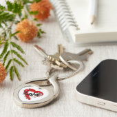 Liebe Herz der Schlüsselkette "Zipper Charm" Schlüsselanhänger (Seite)