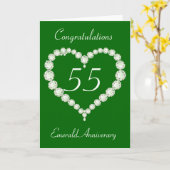 Liebe-Herz-Diamant-Smaragd-Jahrestag Karte (Gelbe Blume)