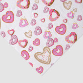 Liebe Herz Donuts Süßgebäck Pink Valentine Seidenpapier (Ausschnitt)