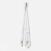 Liebe & Herz Emerald Green Krawatte (Rückseite)