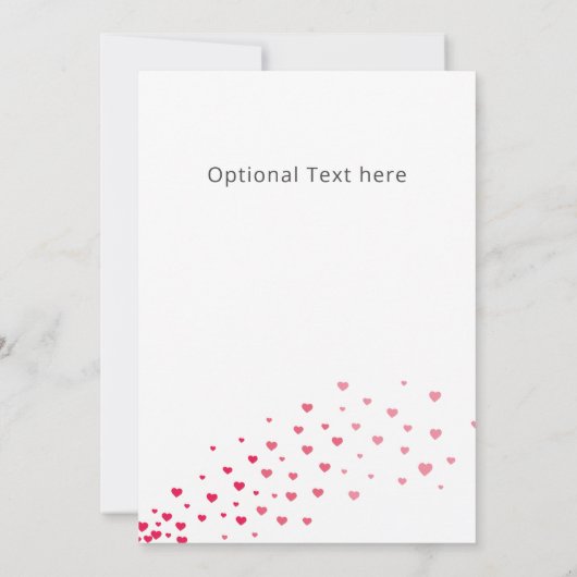 Liebe Herz Fahrrad Valentine Personalisierte Anwen Mitteilungskarte (Rückseite)