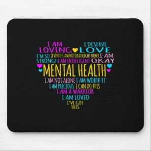 Liebe Herz Fakten Psychische Gesundheitsbewusstsei Mousepad