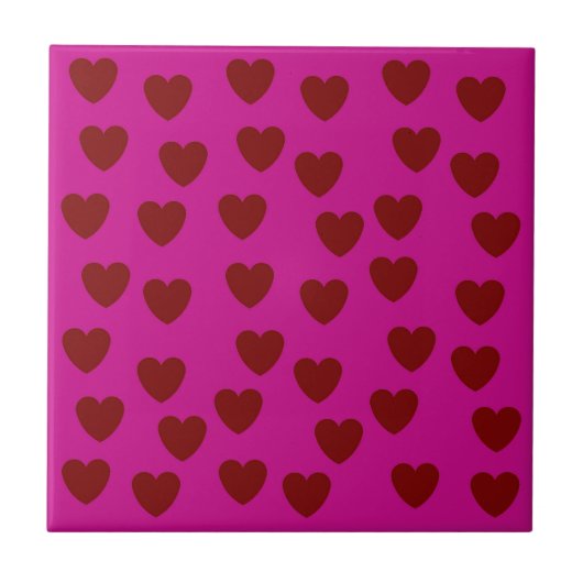 LIEBE HERZ FARBFARBEN KERAMIK TILE FLIESE (Vorderseite)