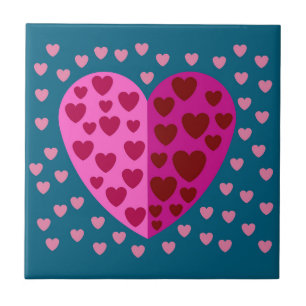 LIEBE HERZ FARBFARBEN KERAMIK TILE FLIESE