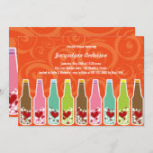 Liebe Herz Flaschen Whimsical Brautparty Party Einladung (Vorne/Hinten)