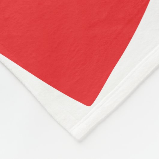 Liebe Herz Fleecedecke (Ecke)