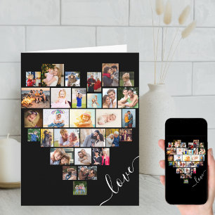 Liebe Herz Foto-Collage Herzlichen Glückwunsch zum Karte