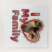 Liebe Herz Foto Puzzle (Horizontal)