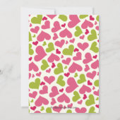 Liebe Herz Frühjahrsdusche Einladung (Rückseite)