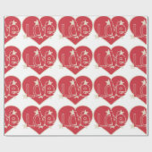 LIEBE HERZ GESCHENKPAPIER (Flach)