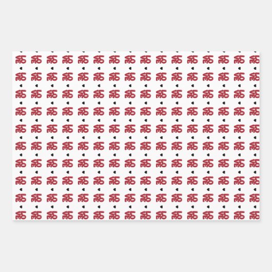 Liebe Herz Geschenkpapier Set (Vorderseite 2)